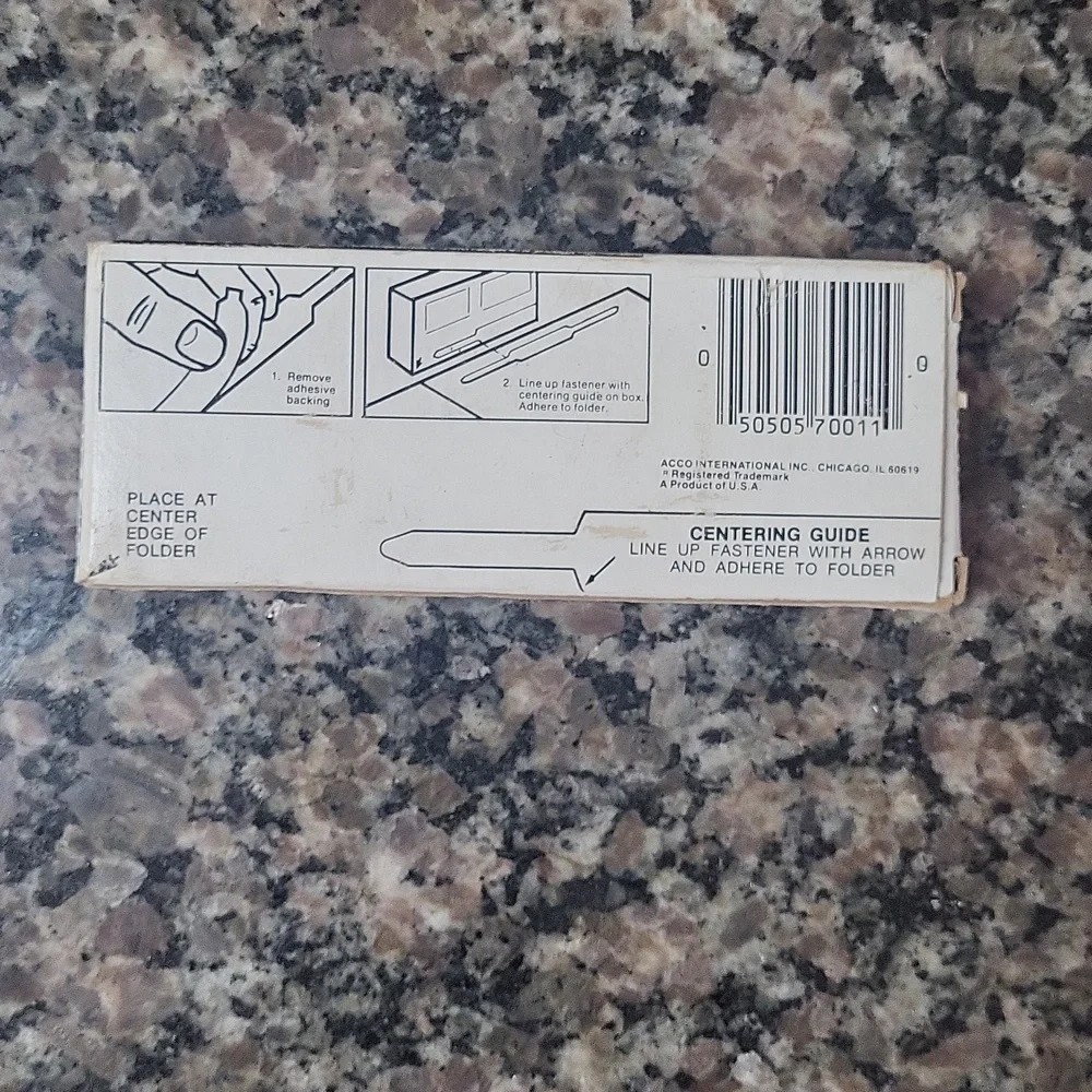 ACCO 100 self adhesive Fasteners 1